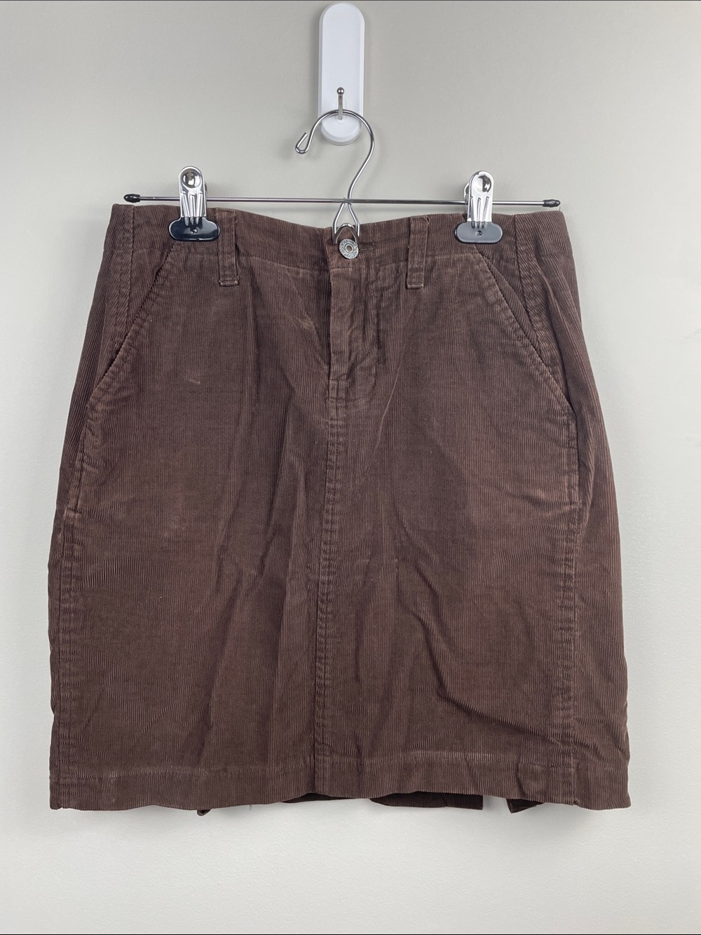 Banana Republic Chocolate Brown Corduroy Mini Skirt